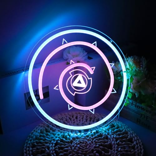 Image of Steven Rose Shield Neon Signs for Wall Decor, 11.8 * 11.8 IN, Dimmable Rose Gem Shield Neon Lights for Bedroom Decor,Crystal Gems LED Lights for Bithday Gifts, Man Cave and Best Gifts for Fans