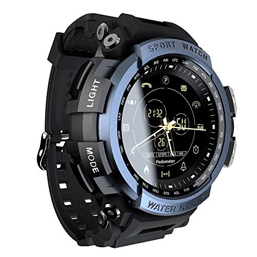 XIAOKUKU Impermeable Reloj Deportivo, Bluetooth-Controlled Smart Step-Tomando Reloj la cámara la Ayuda SMS Cover