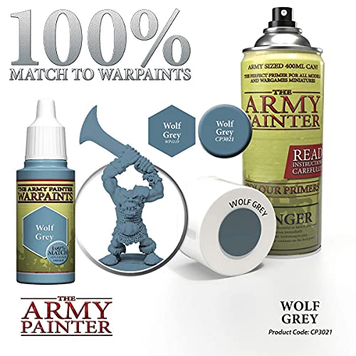 The Army Painter Color Primer, Barbarian Flesh Bundle With Wolf Grey, And Skeleton Bone, 400 Ml, 13.5 Oz - Acrylic Spray Undercoat For Miniature Painting #TOP5