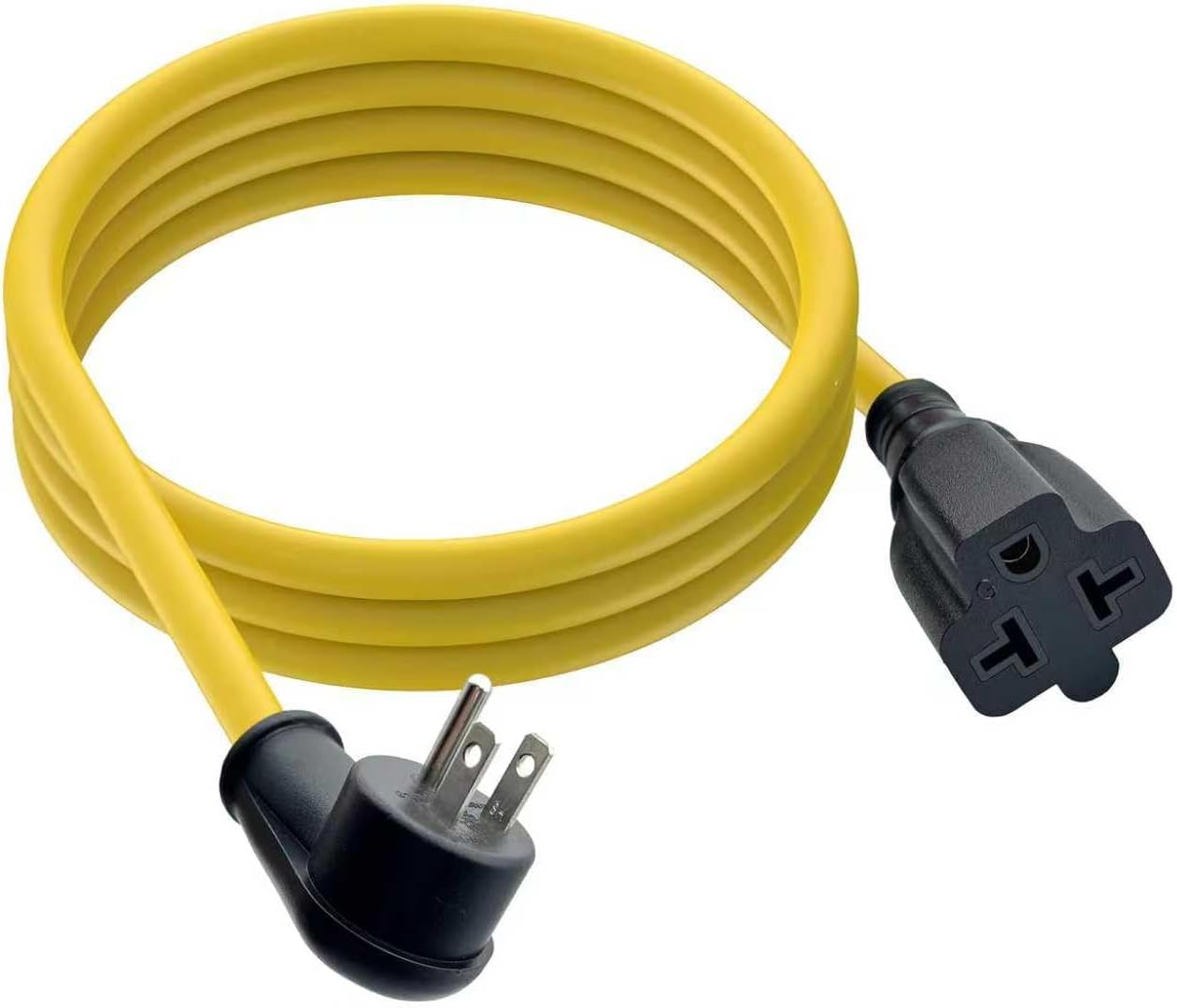 URANT12AWG Heavy Duty Extension Cord AC Plug Adapter [4-in-1],Compatible with NEMA 5-15P to 5-20R/6-15R/6-20R Converter Cables,15A/125V Male to 20A/250V Female T-Shaped Blade Plug Power Cord（6Ft）