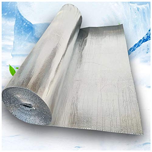 Panel Reflectante de Aislante Reflexivo Termico, Reflexivo Aislamiento Termico con Burbujas de Revestimiento Aluminizado Lámina Térmica Rollo Autoadhesivo para Suelo Techo Pared Radiador Calefacción (