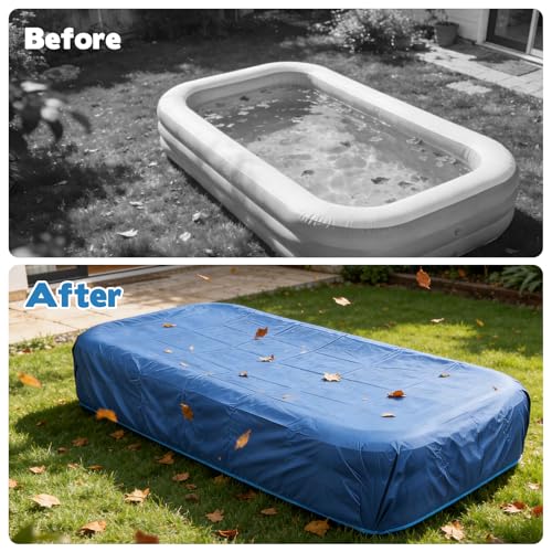 Cubierta Inflable Rectangular para Piscina 12'1" x 7' miniatura 4