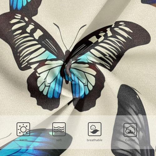 Blue Butterfly Beige Panties Little Girl Girls Underwear Toddlers Cotton Fun Kids Briefs Undies 2t3