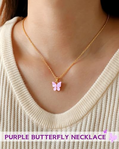 Beautiful Butterfly Necklace Gifts for Granddaughter2