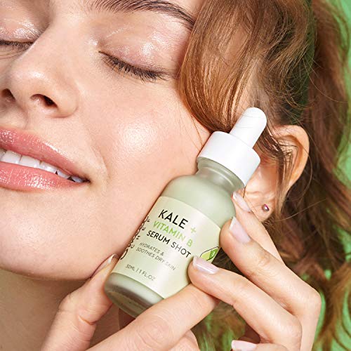 Sweet Chef Kale + Vitamin B Serum Shot - Hydrating Antioxidant-Rich Facial Serum With Vitamin B + Aloe Vera For Moisturizing + Soothes Dry Skin For A Radiant Glow - Vegan (30Ml / 1 Fl Oz) #TOP3