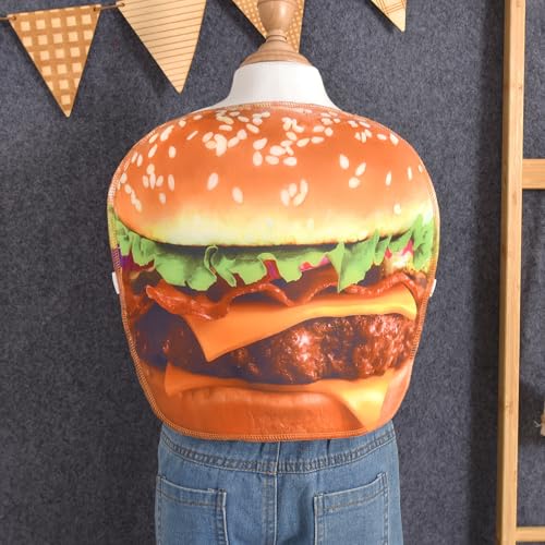 Aalizzwell Kids Hamburger Halloween Clothes for 1-10 Years Old3