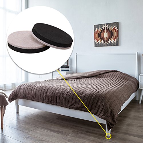 24PCS Furniture Sliders 2.5 Inch Felt Sliders Furniture Pads for Hardwood Floors and All Hard Surfaces - Thumbnail 3