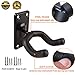 Sound Harbor 5 Pack Guitar Wall Hanger Mount - Black Guitar Hook Holder for Acoustic, Electric, Bass & More