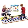 Queta Piano mat, 19 toetsen muziek dansmat pianomat muziekmat, 5 modi & 8 muziekinstrument speelgoed touch keyboard…