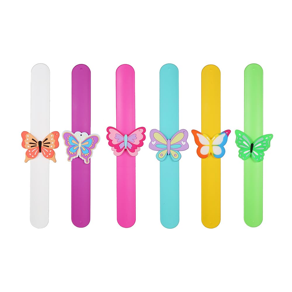 El Regalo 6 PCs Butterfly Slap Band for Kids: Cute Butterfly Slap Bands for Girls - Gift for Kids on Christmas/ Birthday/ Return Gift Party Favor (B0CHVNNL1C) Amazon Price History, Amazon Price Tracker