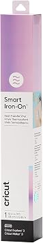 Cricut Smart Iron On, Holographic - Blue, 3ft Roll 13x36 HTV Heat Transfer Vinyl - Compatible with Cricut Heat Presses & Explore 3 / Maker 3 Machines