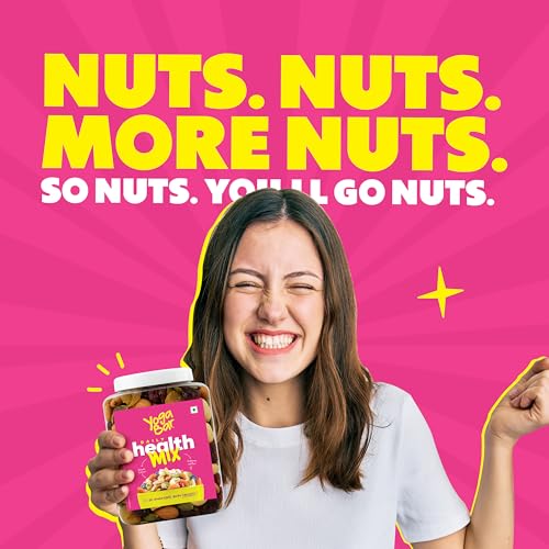 Image of Yogabar Trail Mix - Daily Health Mix 850g - Mixed Nuts with Dry Fruits & Seeds - Mixed Dry Fruits with Almonds Cashews Raisins Cranberries Nlue BerriesPumpkin Seeds - Healthy Snacks