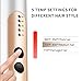 Sokany SK-1008 Hair Straightener Brush - 360°Degree Swivel Cord, Red | Styling Tool for Silky Smooth Hair | Adjustable Heat Settings | Fast Heating Technology