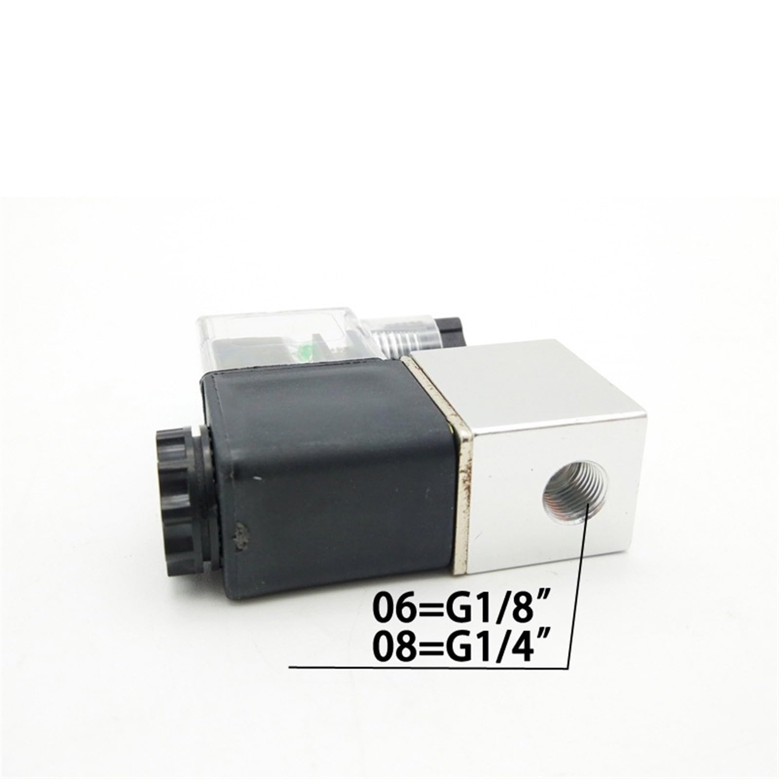 2V025 1/8 1/4 2-drożny normalnie zamknięty elektrozawór sprężarki powietrza pneumatyczny elektryczny zawór sprężarki powietrza | AC110V,06 G1-8 Typ 1