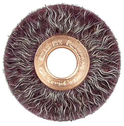 Image of Weiler 35070 Polyflex Encapsulated Crimped Wire Wheel, 2 inch Small Diameter, 0.14 inch Steel Fill, 1 /2 inch Arbor Hole, Made in the USA (Pack of 10)