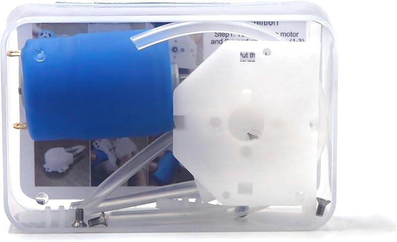 Treedix DC 12V Mini Perisztaltikus Pumpa - Laboratóriumi, Akváriumi és Arduino DIY Adagoló Szivattyú, 100ml/perc Áramlással, Kék