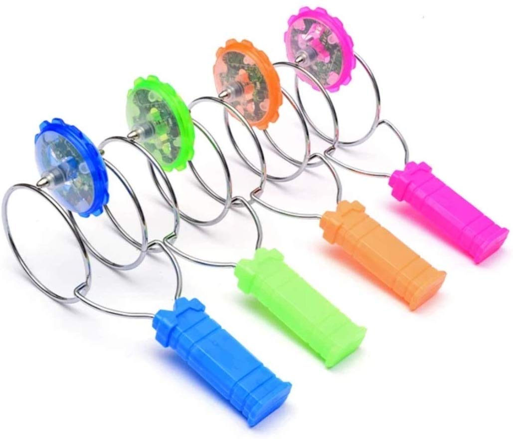 CHANCHAL YoYo Gyro Wheel Toys Magnetic Spin Top Plastic Light-Up YoYo Gyro Wheel Toys Multi Colors LED Flashing YoYo Spinning Toy Funny Toy for Kids (Multicolor)1 PEC