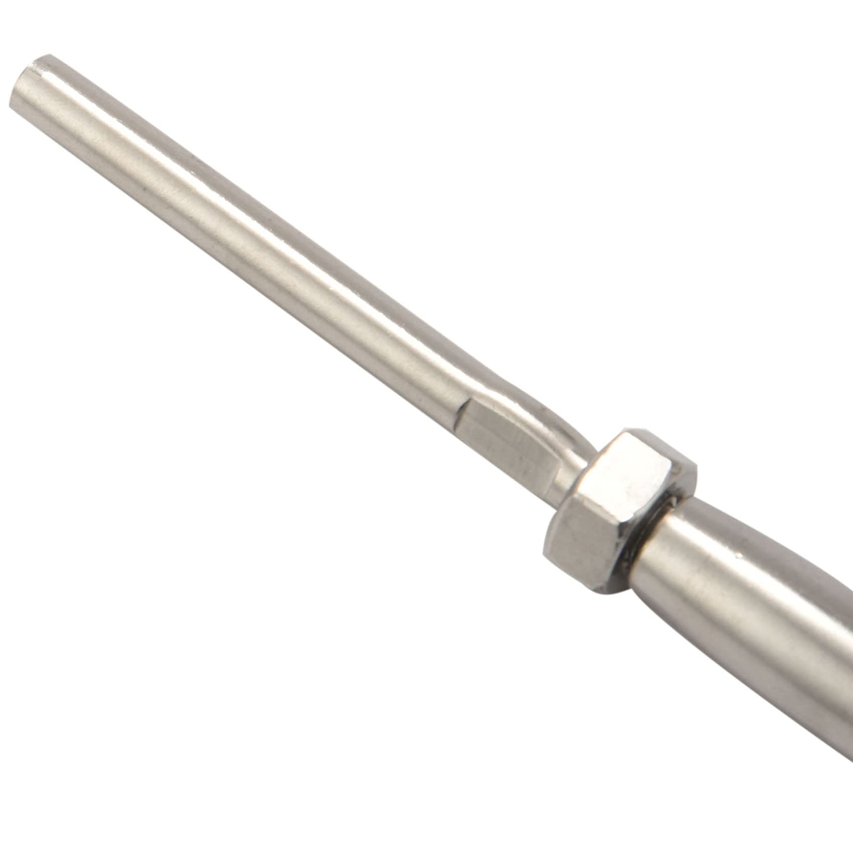 De Hebilla De Tornillo De Troquel Tornillo De Retención Para De Barandillas De Cubierta De Cable De 1/8 Pulgadas, Acero Inoxidable T316 Marino (Lote De 10)