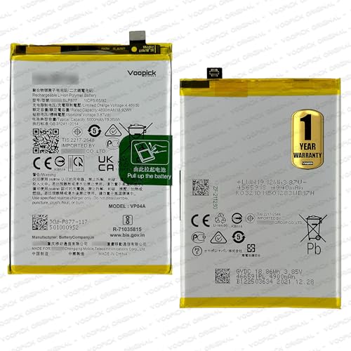 Image of Original BLP877 Battery for Realme 9i 5G (RMX3612) - with 1 Year Warranty* [Capacity: 5000mAh]