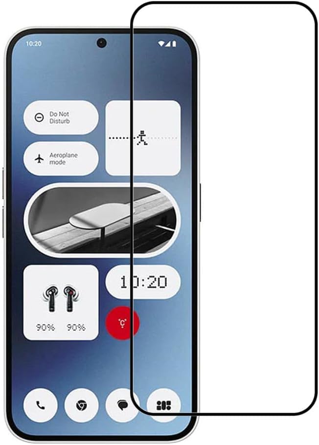 Image of Premium Tempered Glass Screen Protector Compatible for Nothing Phone 2A 5G / Nothing Phone 2 5G (6.7 Inch, Pack of 1) | Edge to Edge Coverage Full Protection With installation kit