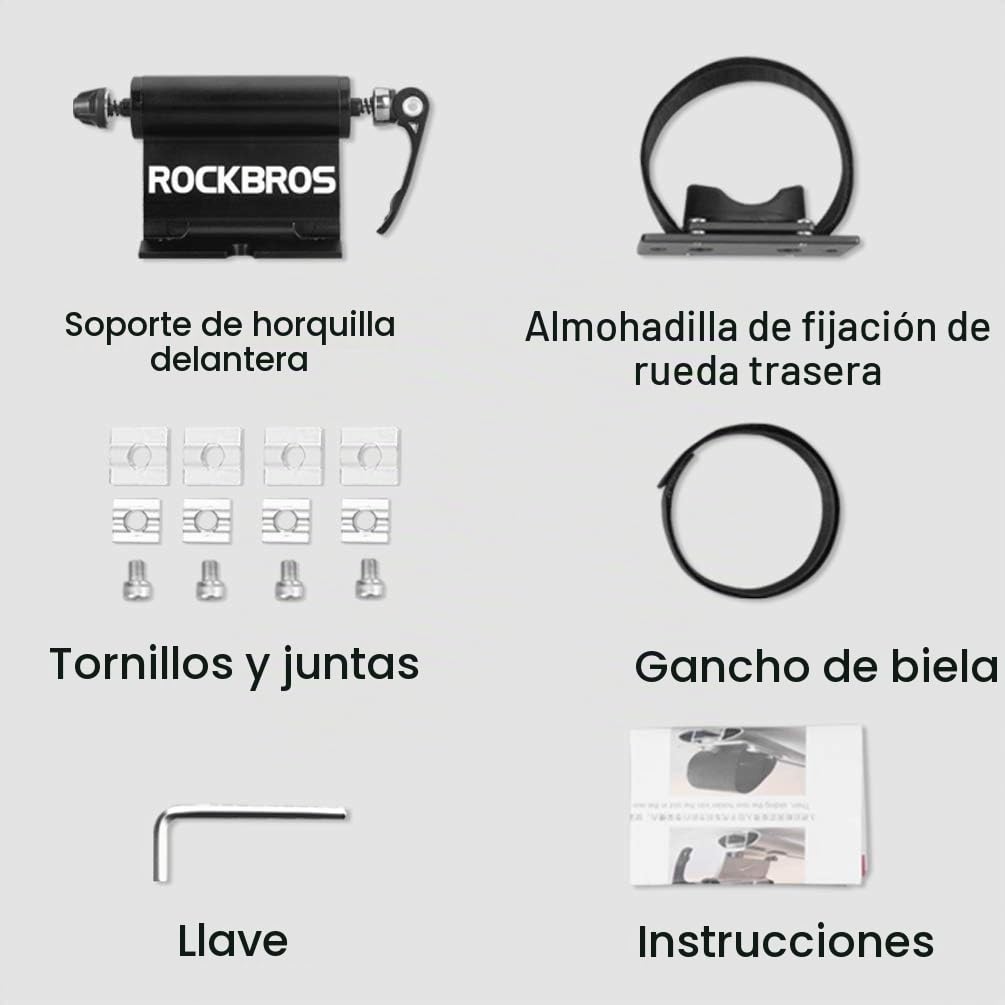 ROCKBROS Portabicicletas Techo para Coche Baca Soporte para Bicicleta MTB Carretera Liberación Rápida