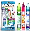 Yoya Liquipen – Liquid Motion Bubbler Pens Toy (3 Pack) – Writes Like a Regular Pen – Colorful Timer Pens Great for Stress and Anxiety Relief – Cool Fidget Toys for Kids and Adults