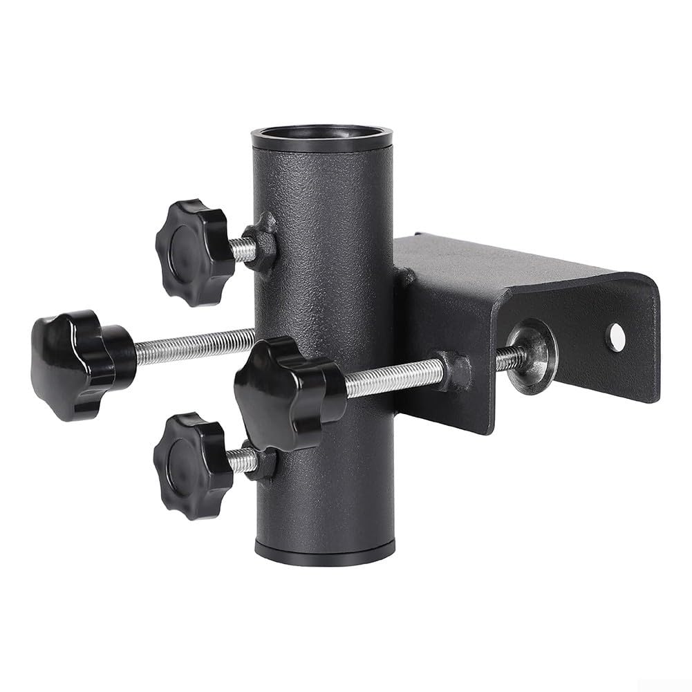 Deck Umbrella Mount, Patio Umbrella Holder, Heavy Duty Outdoor Umbrella Bracket Clamp, Garden Fence Parasol Decking Holding Bracket Stand Clamping Range 20-63mm