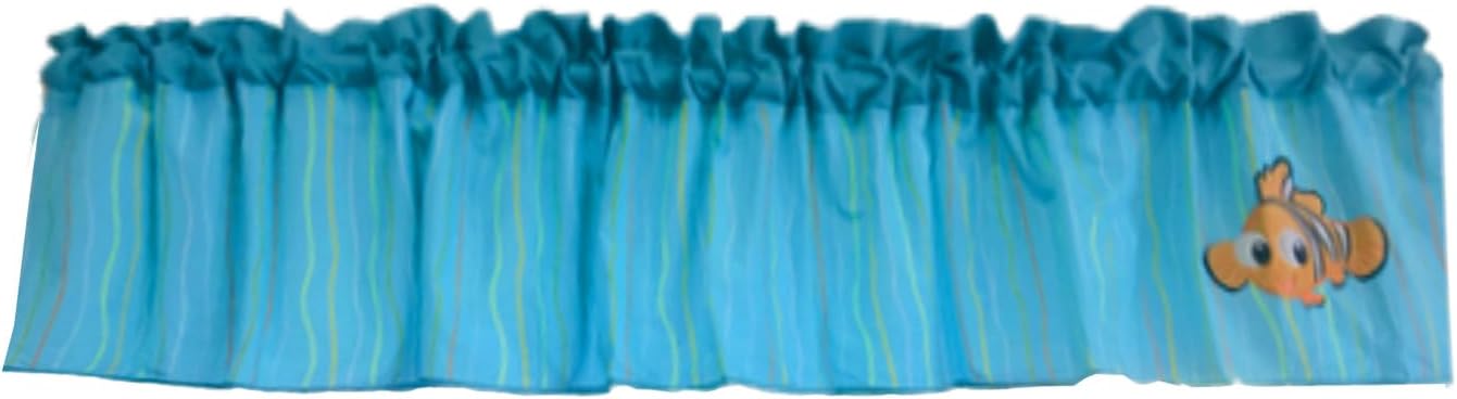 Nursery Room Window Valance for Boys Ocean Fish Turtle Window Valance for Baby Boy Baby Girl (Oceanic Fish)