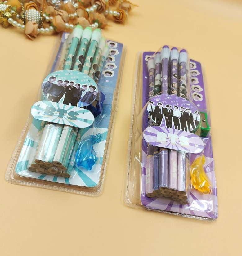 Kreative Kraft BTS HB Pencil, Sharpener and Pencil Cap Set Piece of 24 Pencil (RANDOM COLOUR) (B0CJCRY8GT) Amazon Price History, Amazon Price Tracker