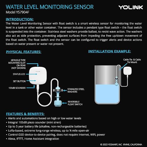 LoRa Smart Water Level Monitoring Sensor, Wireless