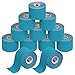 Produktbild ALPIDEX Kinesiologie Tape 1/3/ 6/12 Rollen Viele Farben 5 m x 5 cm Anwendungsbroschüre Elastisch Wasserfest Hautfreundlich Physio Muskel Tape Set, Farbe:hellblau, Menge:12 Rollen