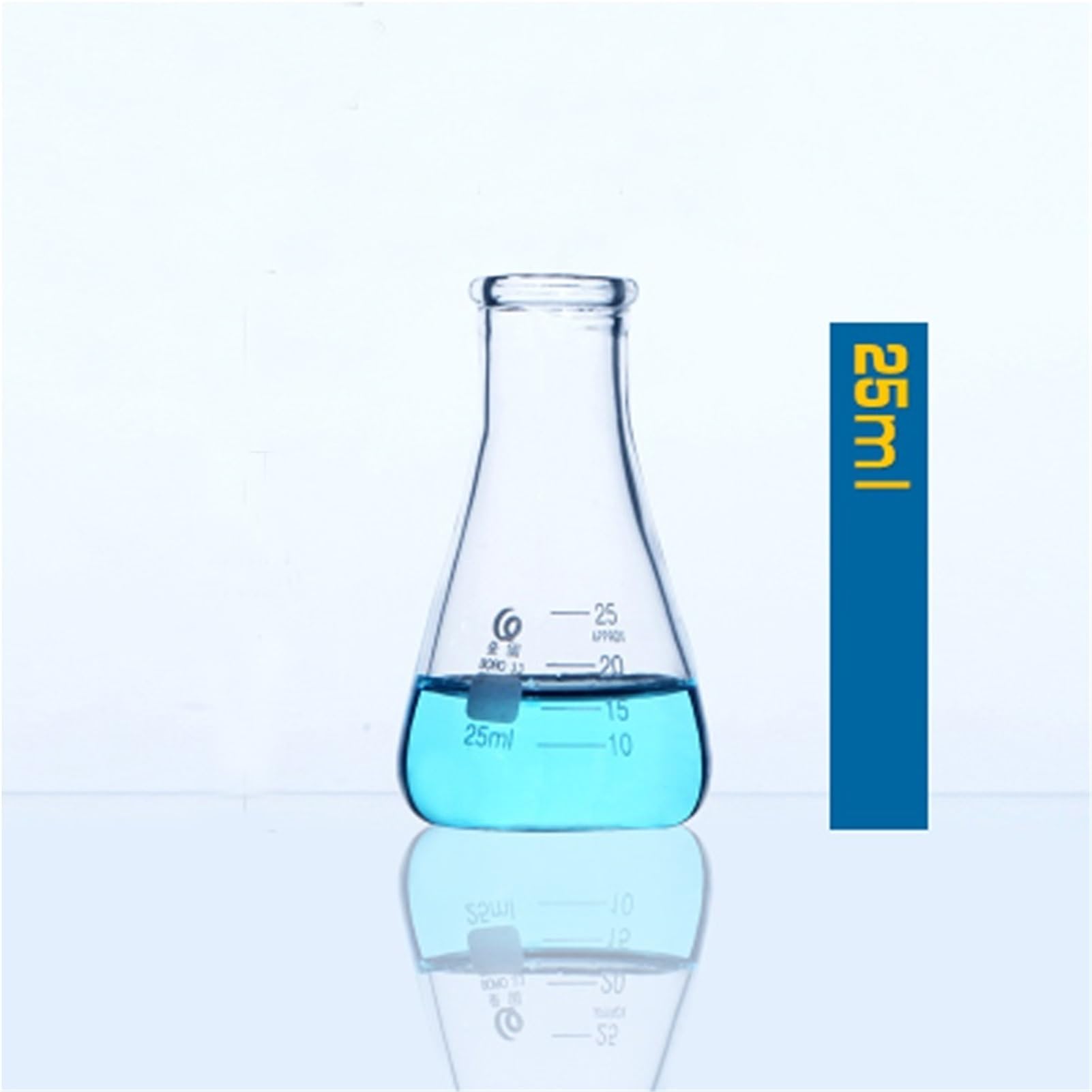 3 unids/Set matraz de Vidrio cónico matraz Erlenmeyer de Vidrio de borosilicato Alto Botella Triangular Herramientas de Laboratorio o Cocina(2set) | 2set