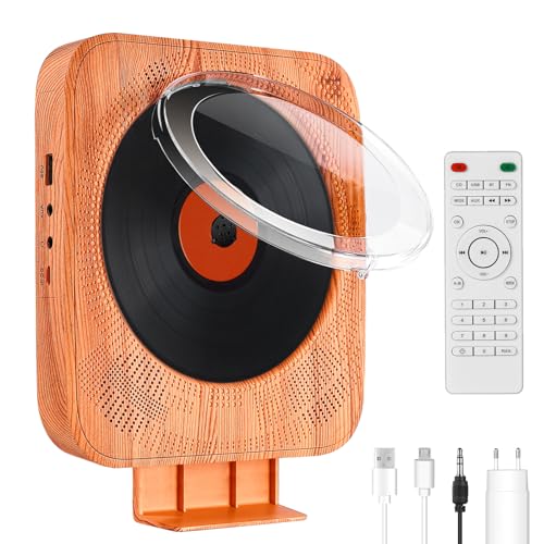 CD-Player zur Wandmontage mit Bluetooth und HIFI Lautsprechern