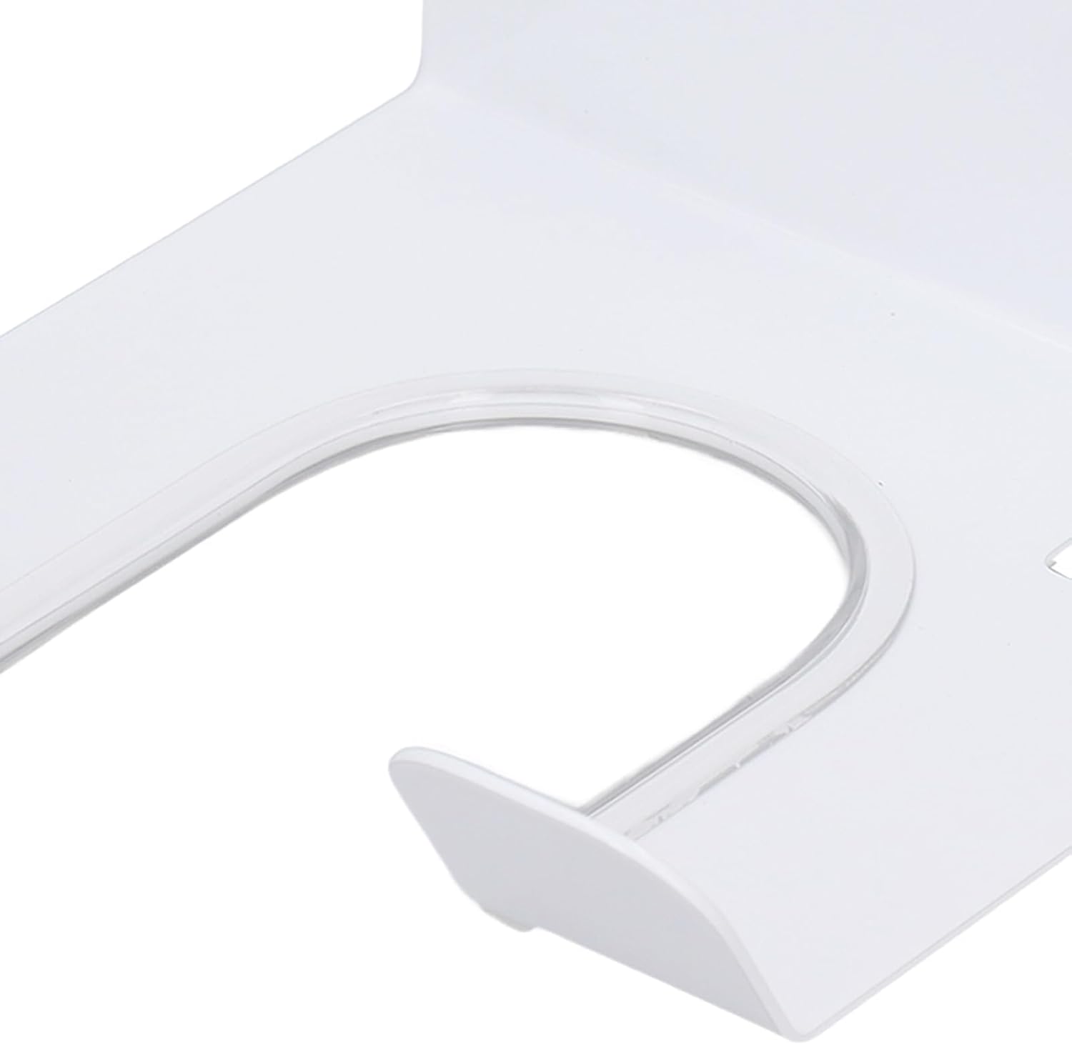 Walfront Hair Dryer Holder Wall Mounted Bathroom Organizer Stainless Steel Blow Dryer Rack Hair Care Tools Holder (White)