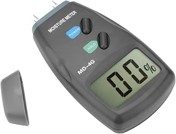 Tech Inspire Digital Wood Moisture Meter Two Pin-Type Handheld 0-99.9 Timber Damp Detector For Firewood Moisture Meter Paper Humidity Cordwood, Furniture, Floor, Corrugated Box (MD-4G)