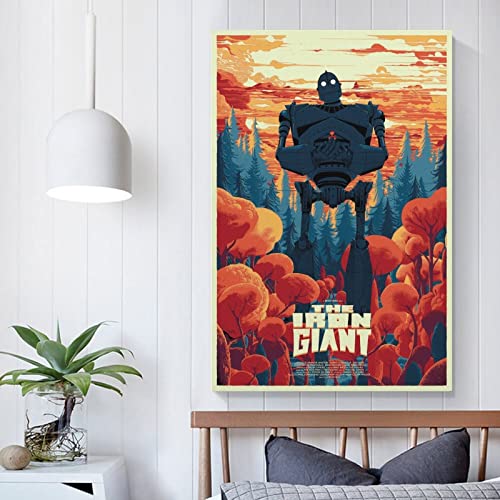 The Iron Giant Movie Poster Poster Decorative Painting Canvas Wall Art Living Room Posters Bedroom Painting 12X18Inch(30X45Cm) #TOP4