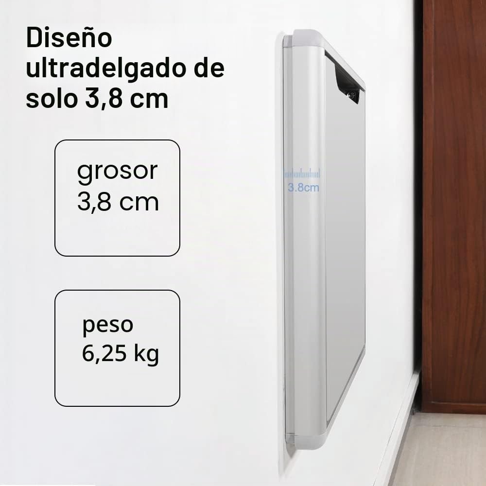 Hoconnie Taburete Plegable de Pared Silla para Cambiarse Los Zapatos Taburete Invisible de Pared Multifunción Ahorro de Espacio 150 kg (Champán)