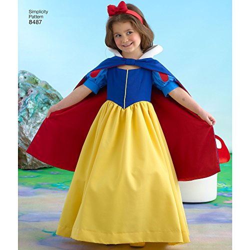 Simplicity Us8487Hh Disney Girl's Snow White Costume Sewing Pattern, Sizes 7-14 #TOP4
