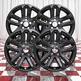 Brighter Design Set of 4 Gloss Black 5 Split Spoke 18' Wheel Skins for Ford Explorer XLT 2011-2016