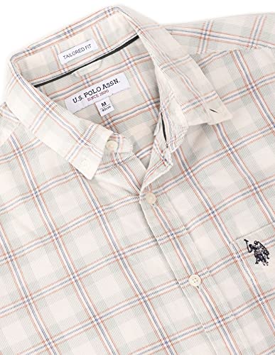 Image of U.S. POLO ASSN. Men Jogging Suit Checkered Tailored Fit Shirt