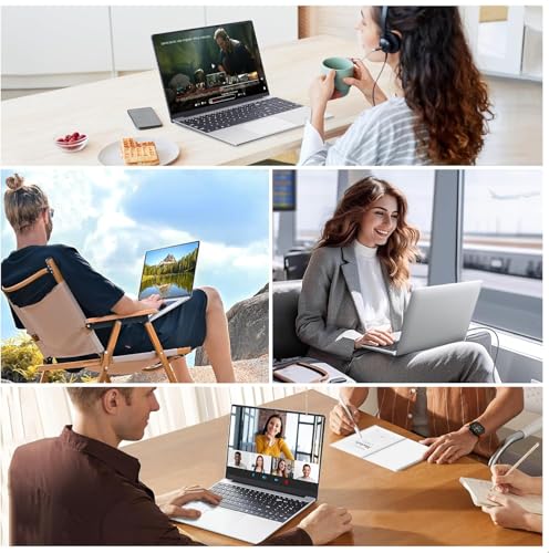 Image of 15.6 Inch Laptop, Gaming Laptop N95 Processor(Up to 3.4GHz) 1920X1080 FHD IPS Screen, laptops Computer 16GB DDR4 512GB SSD 180Open Angle Fingerprint Unlock Backlit Keyboard WiFi for Business Student