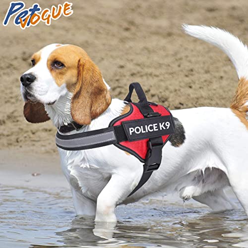 Image of PetVogue Dog No Pull Harness Body Belt | Reflective Dog Vest Oxford Fabric | Soft Padded Easy Control Dog Chest Neck Belt | No More Pulling Or Choking | for Small Medium Large Dogs - Size-Small, Red