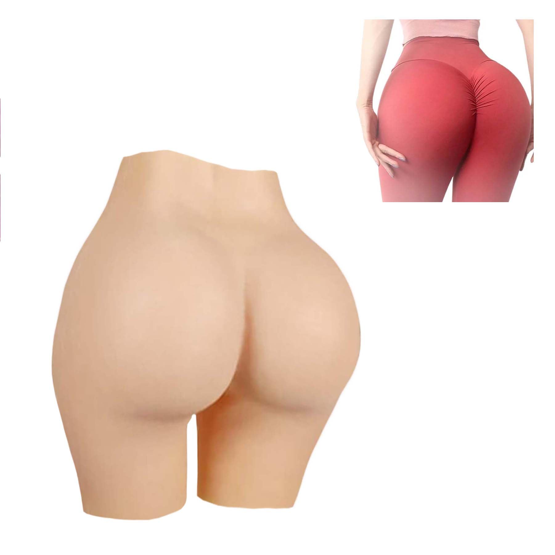 Tex-Eorey Silicone Panty Big Butt Pants Open Crotch Buttock Shorts HIPS Body Shaper Underwear for Women Fake HIPS