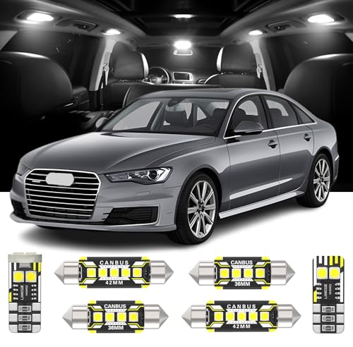 Kit 15 piezas luces interiores LED para Audi A6 C7 2012-2018 miniatura 1