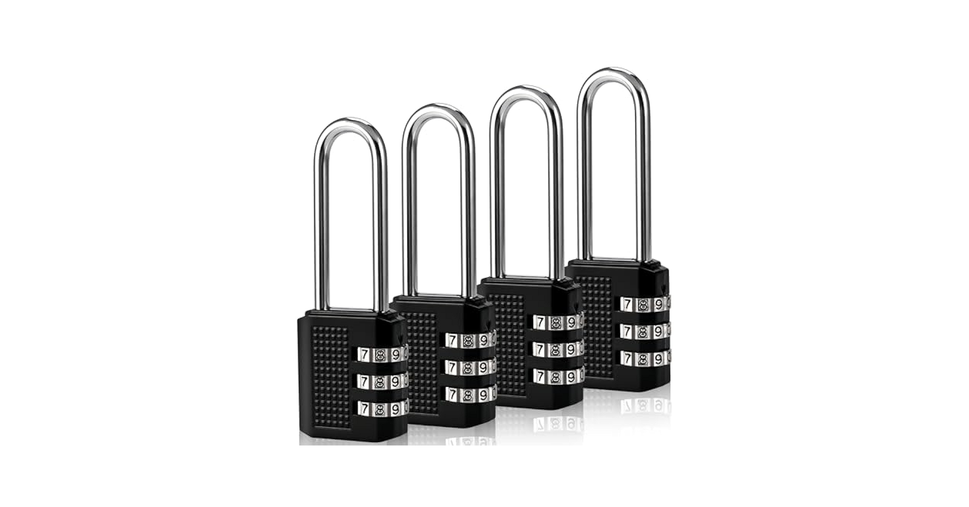 Faburo 4 Pack 2.2 in Long Shackle Small Combination Locker