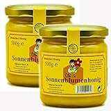 Imkerei Beck® - Echter Deutscher Imkerhonig im 2er Pack / 2 x 500g Honig in kunststofffreier Verpackung direkt vom Imker aus Bayern (Sonnenblume, 2 x 500g)