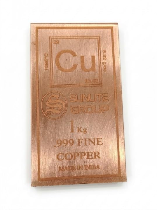 Image of PURE COPPER BAR 99.9% PURE COPPER 1 KG (1 KILO) (1 kg)