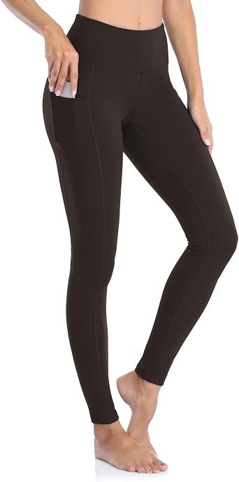 Leggings for Women Gym Yoga Pants with Pockets High Waist Workout Running Sports Activewear Fitness UK