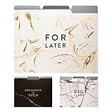 Eccolo World Traveler File Folders, Set of 9, Marble (T617E)