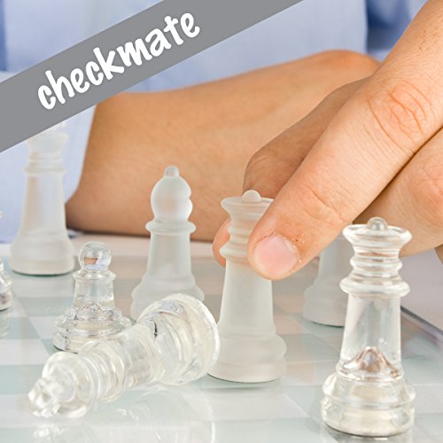 Set de Ajedrez de Vidrio Premium Gamie 12 pulgadas miniatura 5
